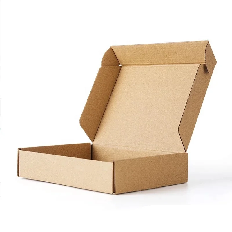 Kraft Box Wholesale Color Package Carton Small Gift Box Wigs Blank 3layer Corrugated Box Customized Size Printed Logo