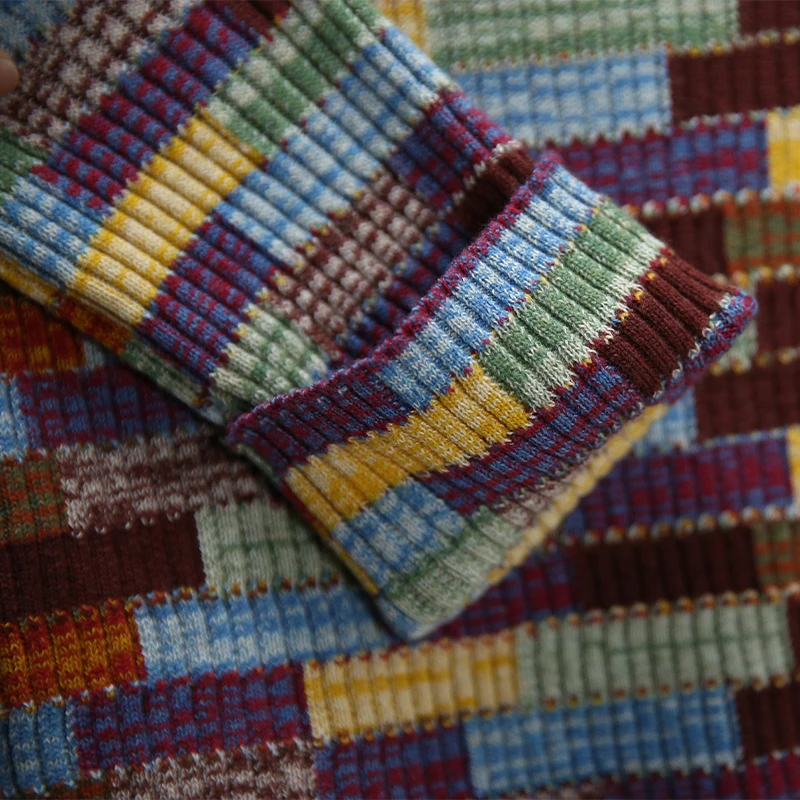 Женский Цветной вязаный свитер с рукавом 7 минут, Модный пуловер, женский джемпер