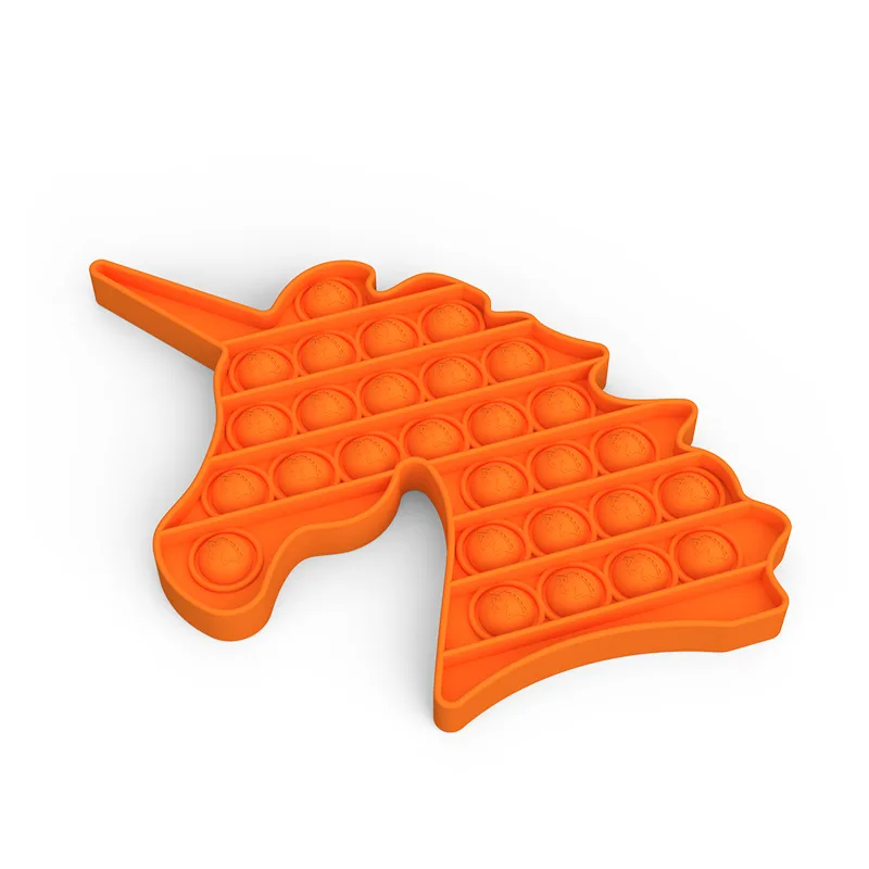 
2020 Amazon Hot Sale Silicone Anxiety Relief Stress Reliever Autism Toy Push Pop Bubble Fidget Sensory Toy 