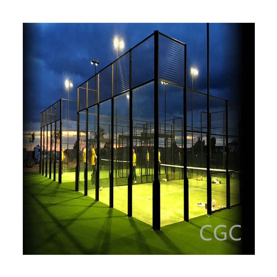 Professional custom panoramic paddle net padel tennis court tennis training