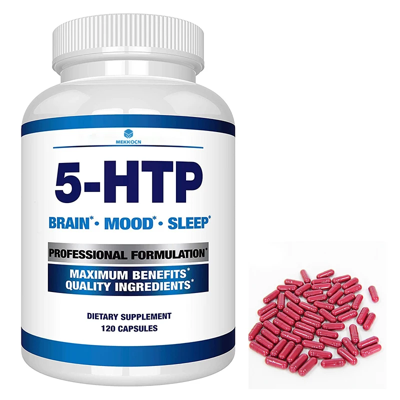 Фирменная торговая марка 5-HTP капсулы L-теанин Пассифлора экстракт 5 HTP твердая капсула Вегетарианская для здорового