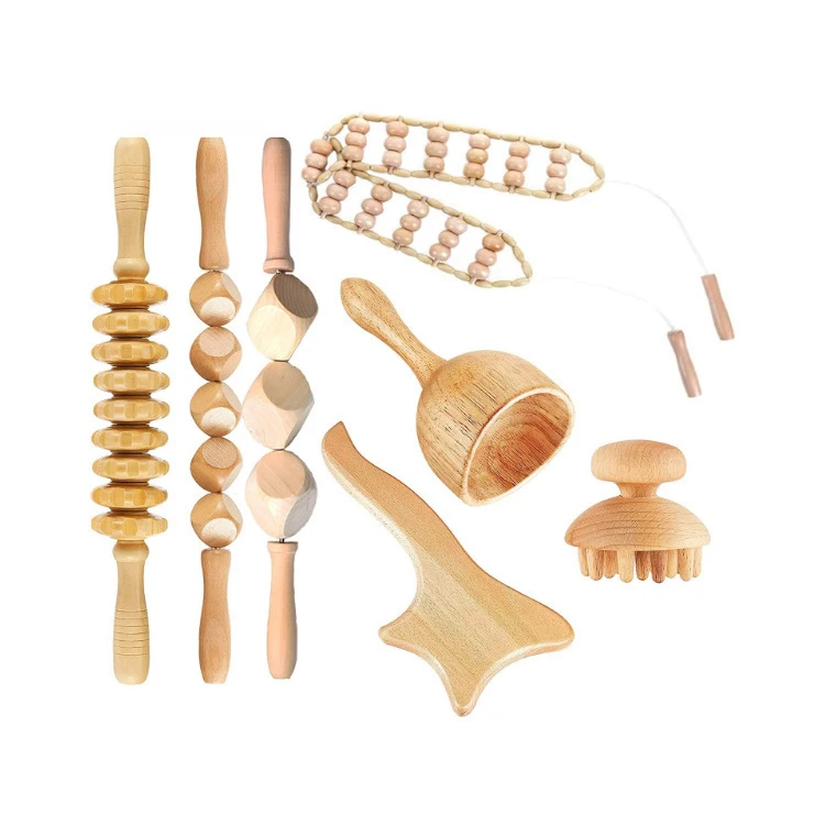 Инструменты для Массажа Гуаша инструменты антицеллюлитного массажа лимфатической терапии по дереву мягких