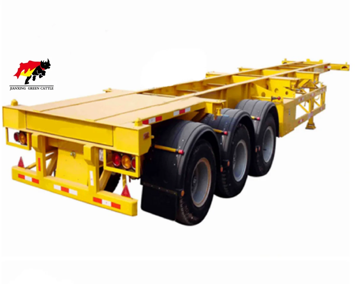 Best Price 3 Axles 40FT Container Chassis Skeleton Skeletal Tractor Semi Trailer