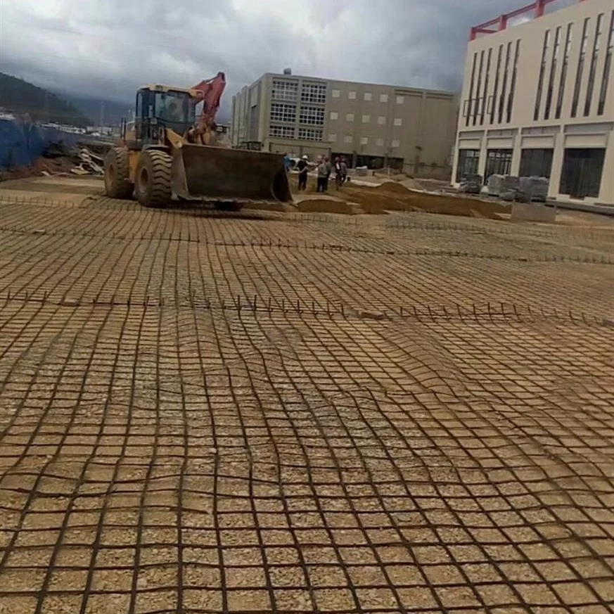 Двухосная сварочная сталь, пластик, композитная георешетка геосетка для усиления подъездной дорожки