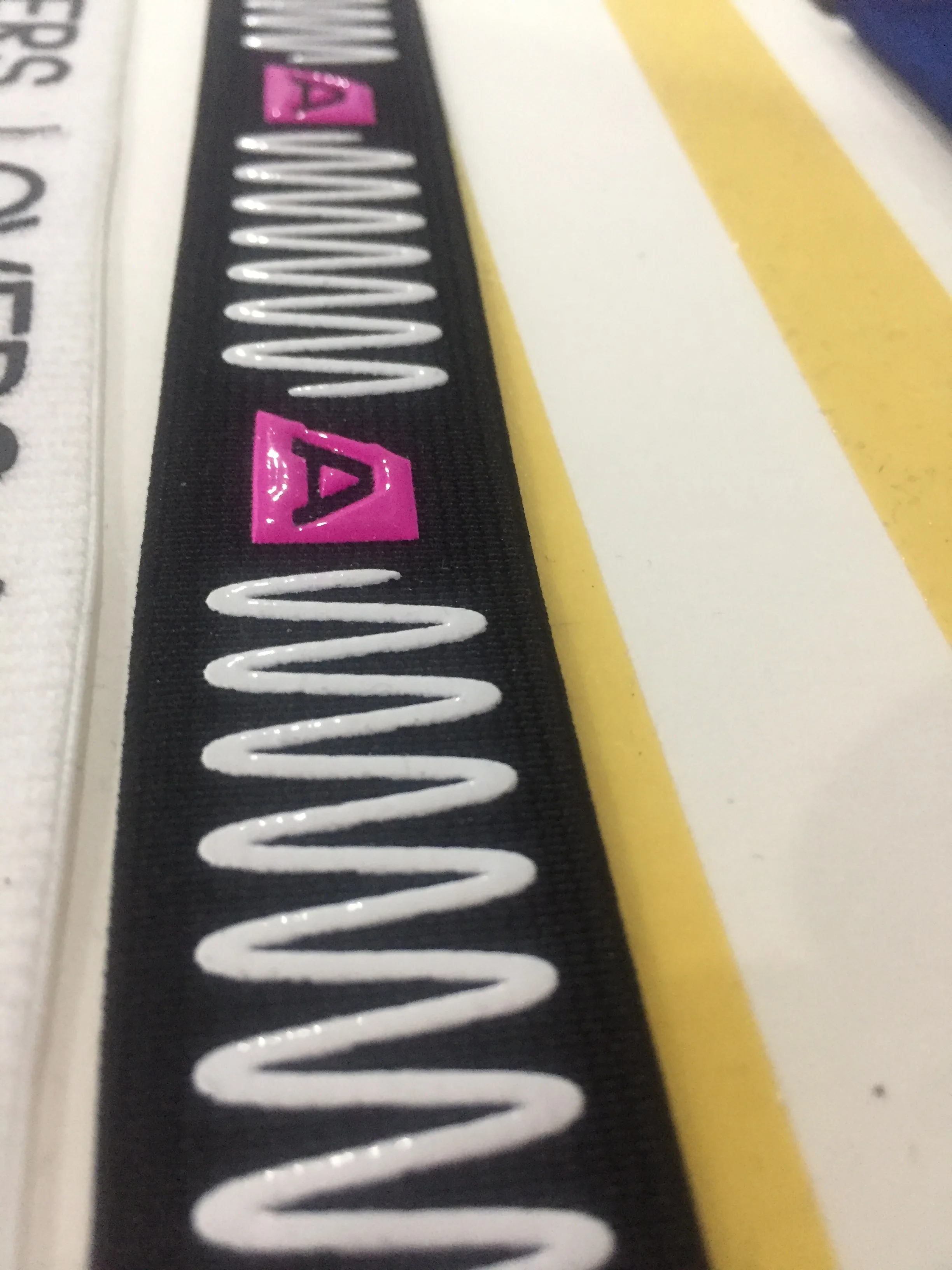 silicone screen printing inks for Elastic Ribbons tape  bands Two component Silicone Rubber Silk Screen Printing Ink On