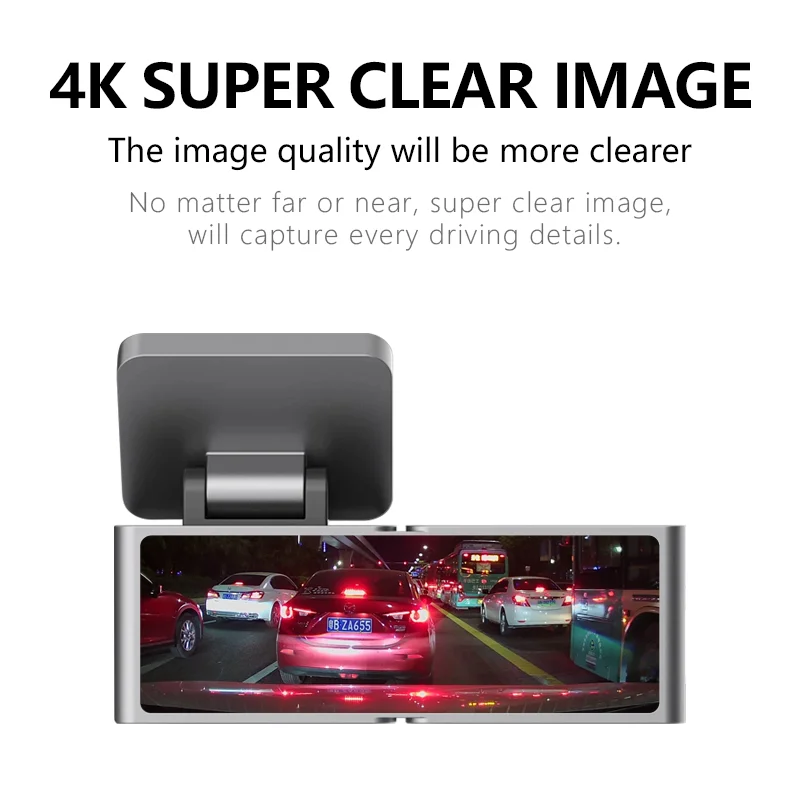 2024 Новая разработанная передняя 4K 1080P Автомобильная видеорегистратор видеокамера с GPS