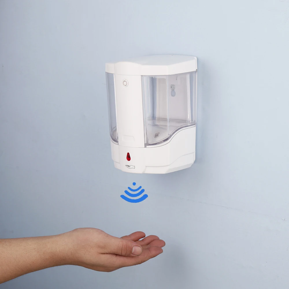 Automatic 700ml soap holder Wall mount Bathroom hotel wash hand smart induction sensor liquid soap dispenser