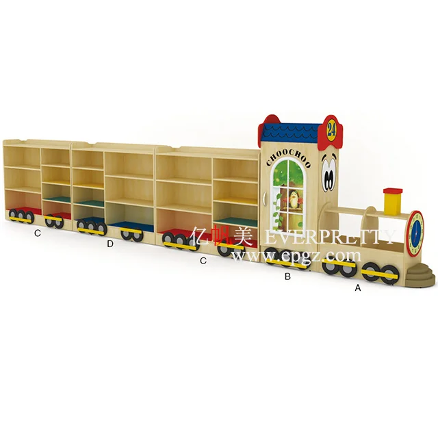 Fashion Strong Materials Cute Design School Kindergarten Furniture Storage Cabinet for Kid Use