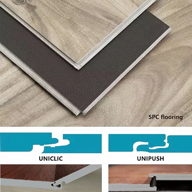 Tap Spc Vinyl Flooring Price Spc Flooring Stone & Go Home Office Eco-friendly Smooth Indoor PVC Self-adhesive UV Coating CN;SHN