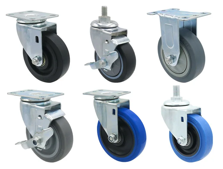 32mm tpr castor wheel furniture tpr industrial medium heavy duty removable casters