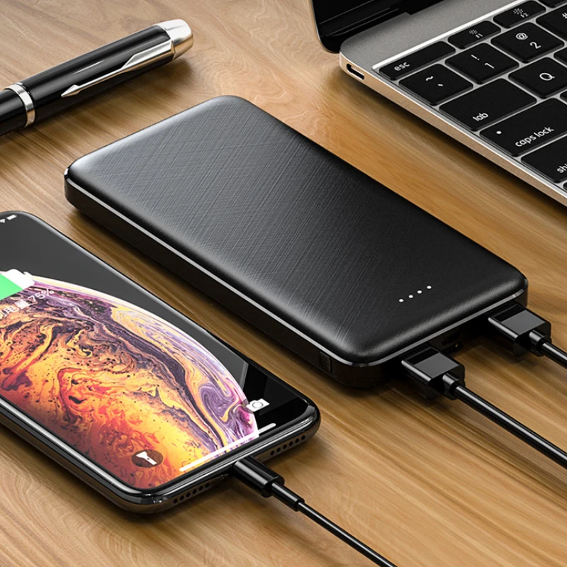 Promotion Power Bank Portable, Charger 10000mah Custom Logo Power Bank 2A 3A LED strip lights Mobile Phones Power Banks/