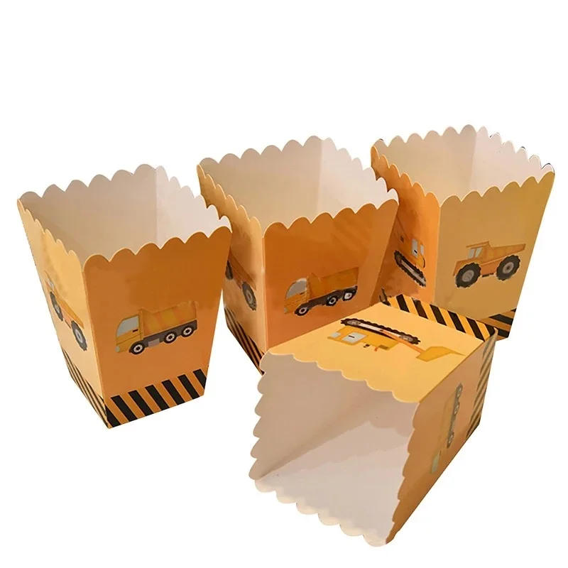 Custom Disposable Printed Striped Movie Theater Packaging Food Popcorn Bags Boxes Paper Popcorn Holders