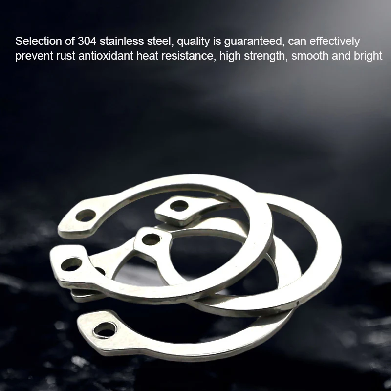 304 Stainless Steel External Retaining Washer Circlips Sack Retaining Snap Ring Split Washer