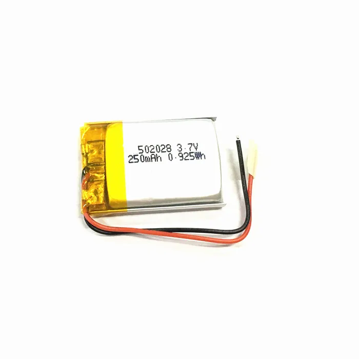 502028 501240 lithium ion battery 220mah 3.7v li polymer rechargeable batteries