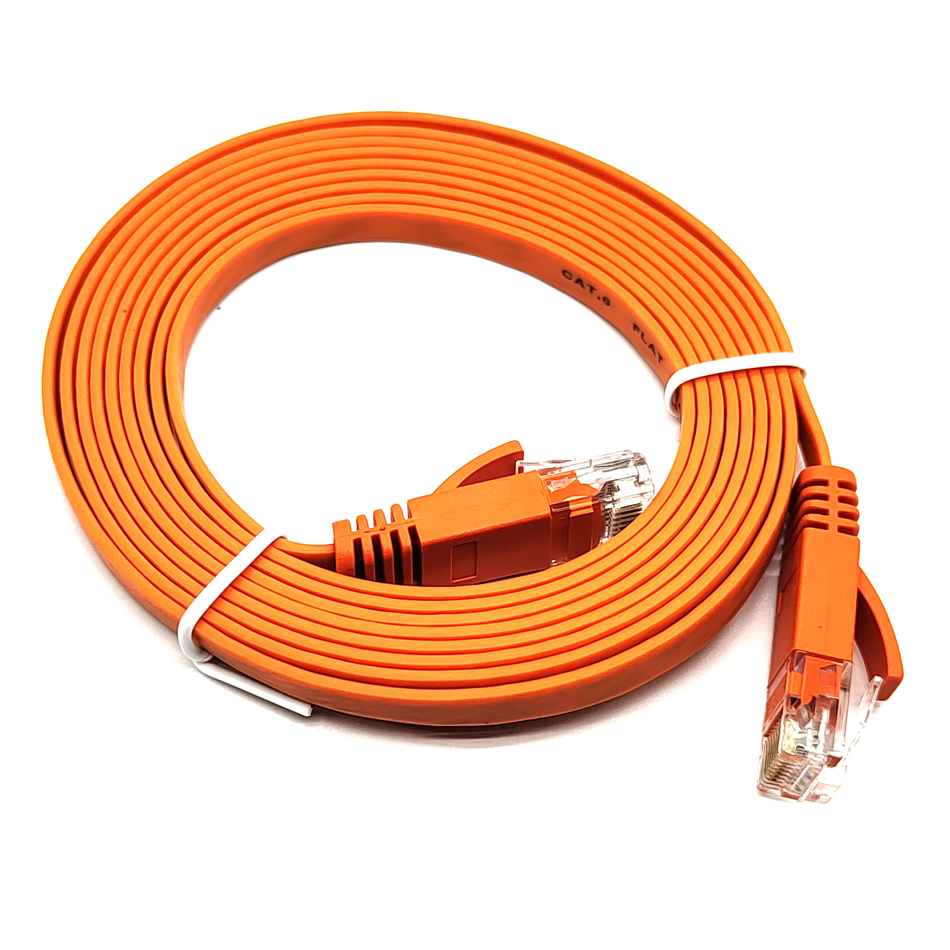 High quality Ethernet network LAN cable flat CAT6 channel UTP Gigabit cable 32awg router wiring RJ45 cable