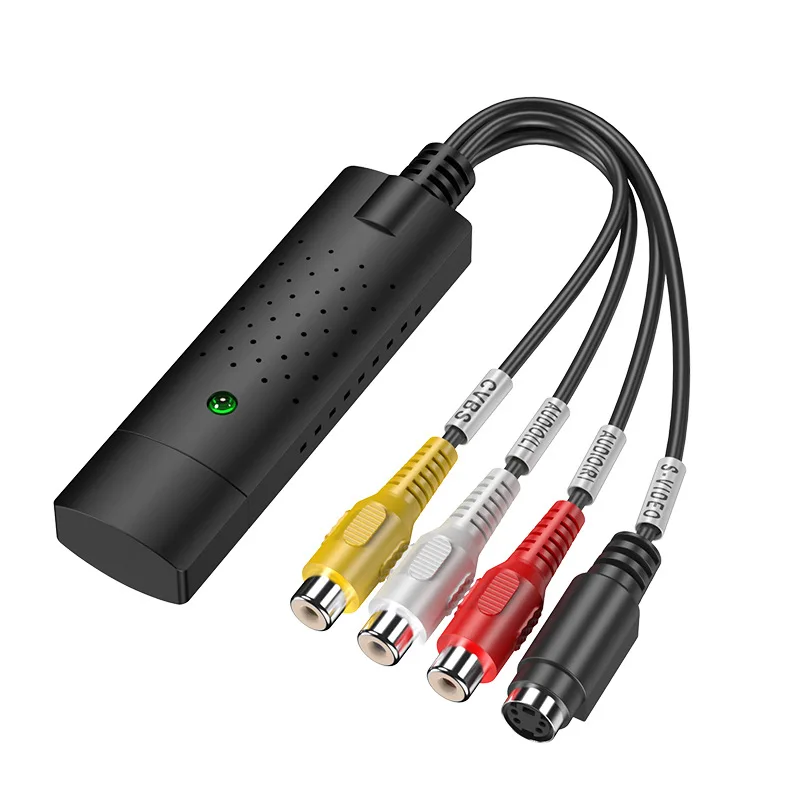 Преобразователь USB 2,0 VHS в DVD аналоговый видео в цифровой формат аудио видео DVD VHS карта записи качественный адаптер для ПК