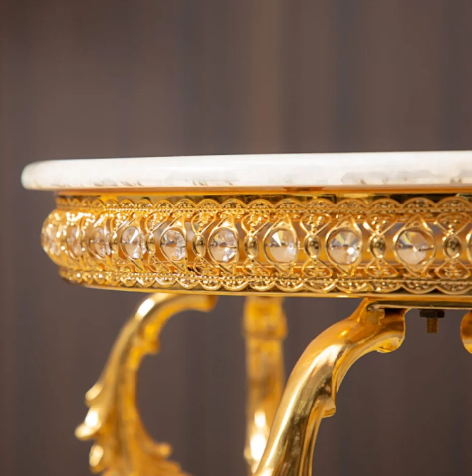 Европейский свадебный стул для отдыха гостиница гостиная обеденный кожаный золотой