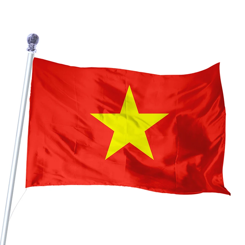 China Manufacturers Polyester National Daysports Games 3x5ft 90x150cm Custom Flag Vietnam Flag