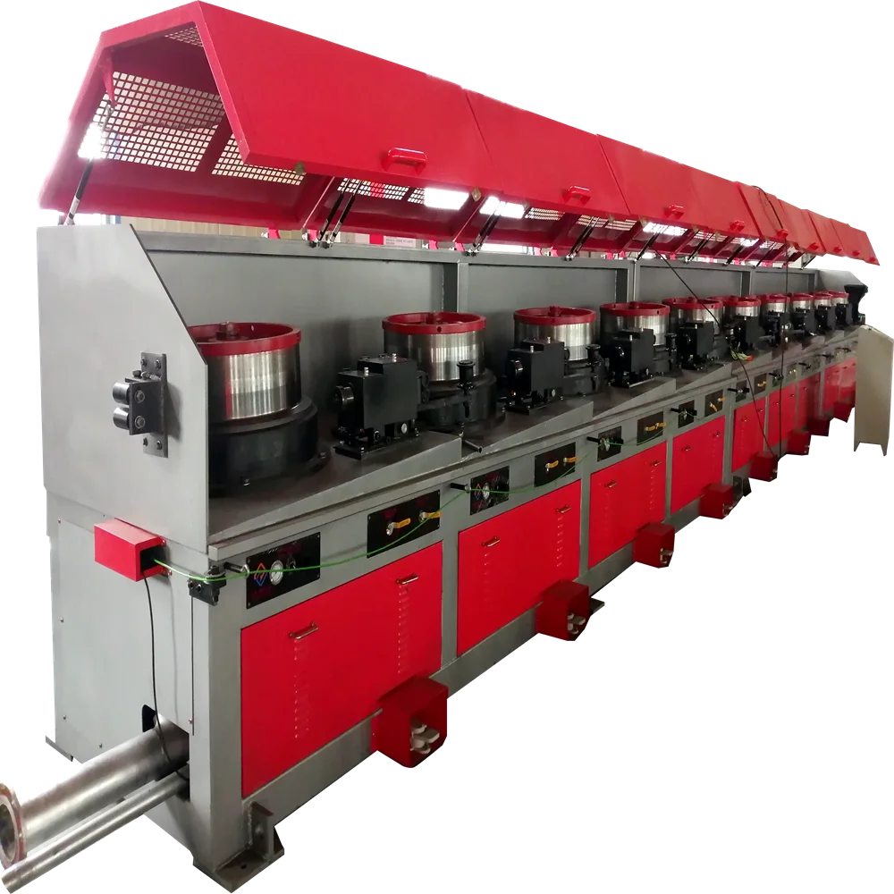 High Performance Automatic Straight Steel Wire Drawing Machine New Condition Core Components Motor Bearing Construction