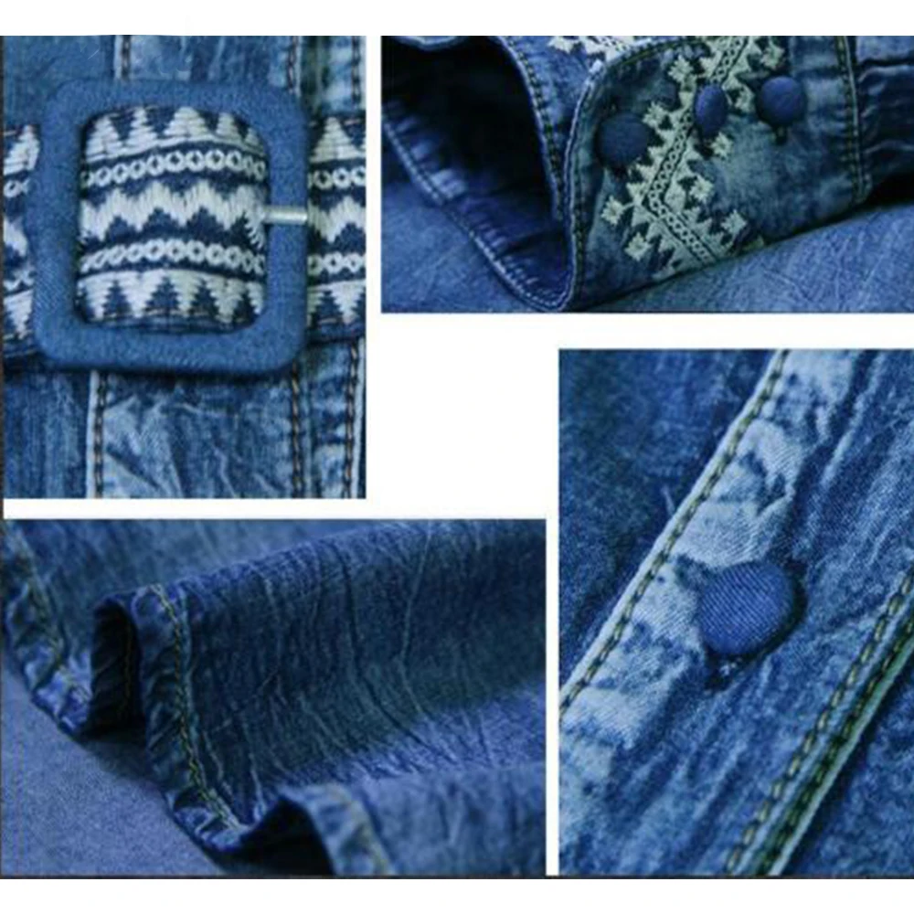 Newest fashion Elegant ladies denim dresses for women