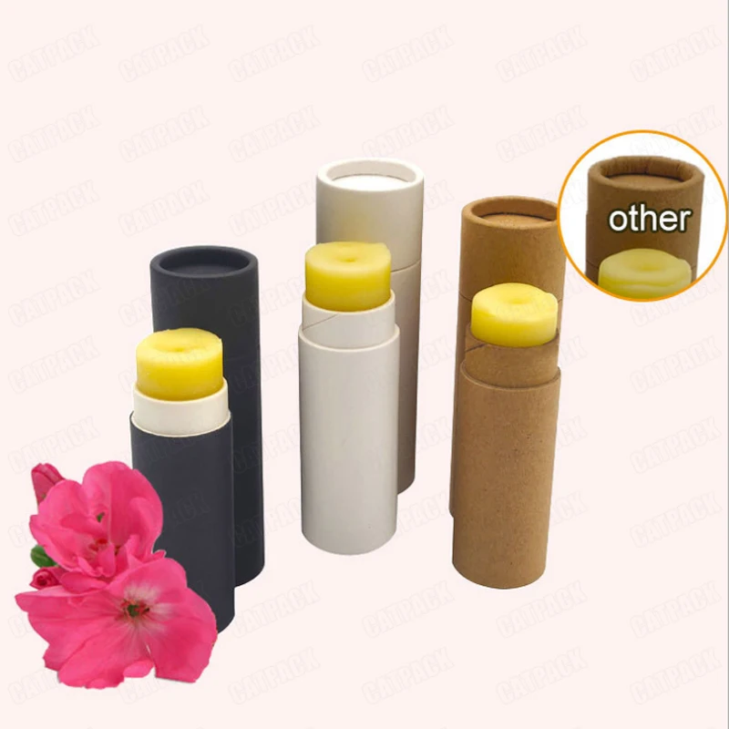 Eco Friendly Kraft Paper Tubes Biodegradable  Deodorant Stick Packaging