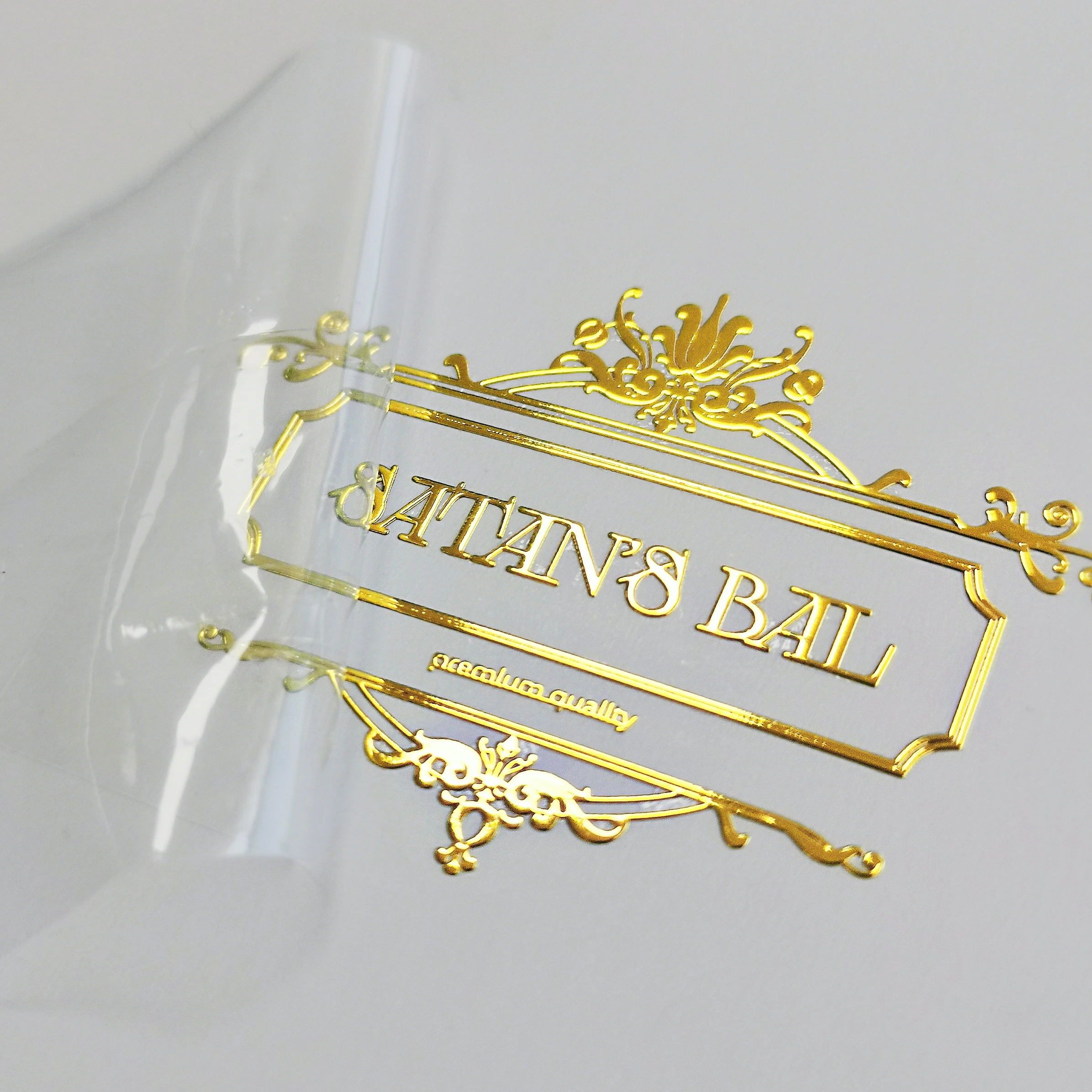 Customized Electroformed Label Thin Nickel Metal Sticker Logo