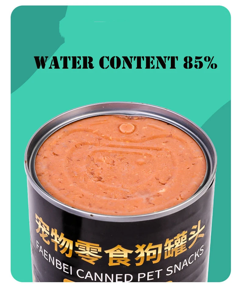 Oem Custom Beef Chicken Vegetables Canned Food Pet Treats Dog Snacks Dog Wet Cans Food For Dog