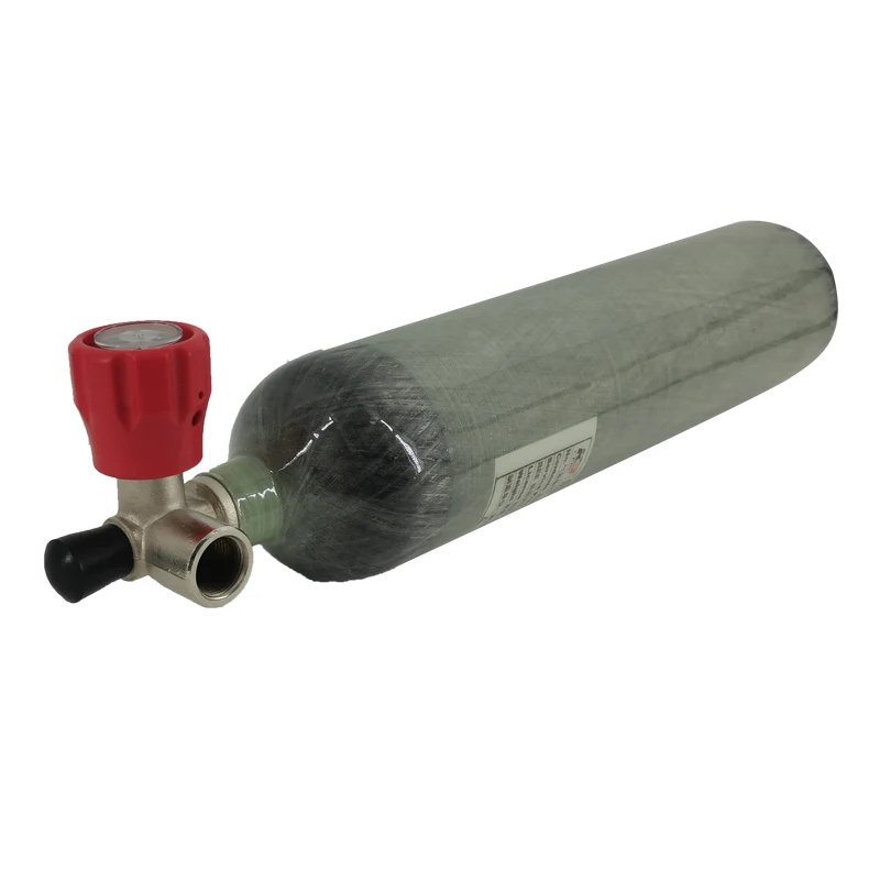6061 Aluminum Alloy Mini 300bar  2L Pcp 4500psi Tank  Carbon Fiber Cylinder