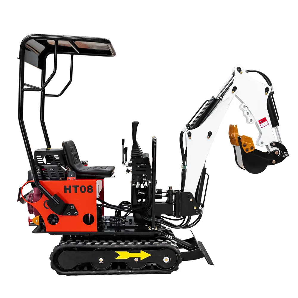 Мини-экскаваторы HighTop HT08 0 8 тонны мини-экскаватор для садовой фермы мини-экскаватор-мешок HT10 1 тонна продажи