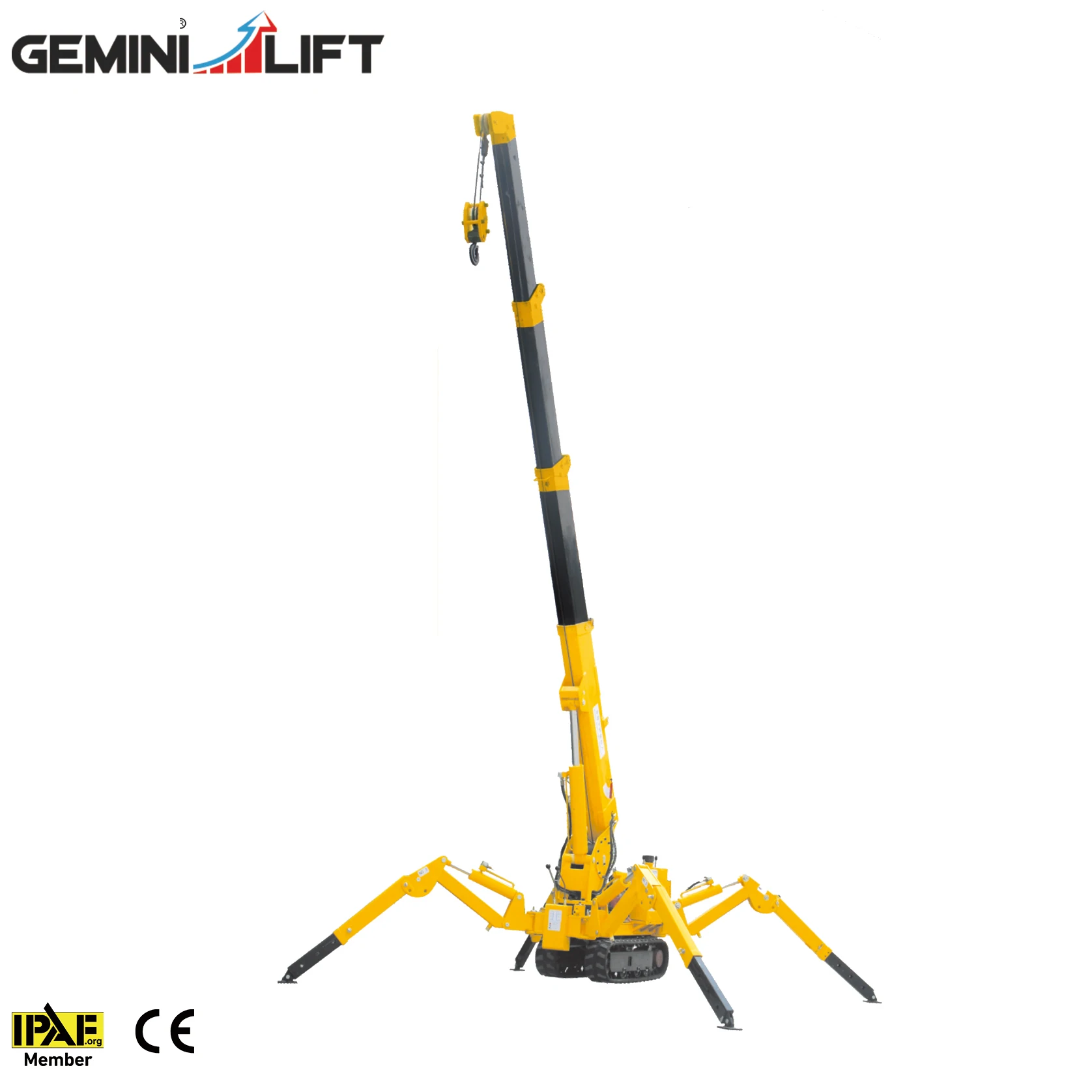 Multifunction CE Certificate Mini Folding Crane Tracked Spider Lift
