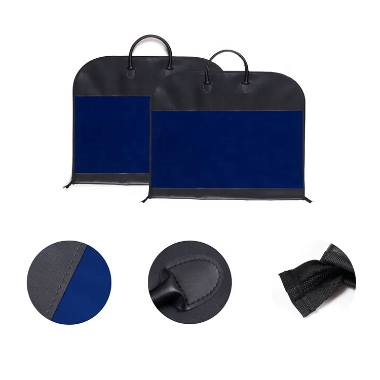 Clothing Bag Garment Flocking and Leather Dustproof Clothes Storage Bags Clothes Suit Coat Dress Men Women Custom Garment Bags