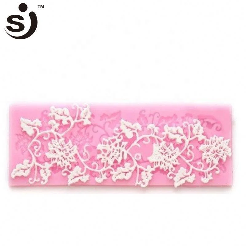 Hot Selling Lace Pattern Silicone Fondant Tools Cake Decorating Molds