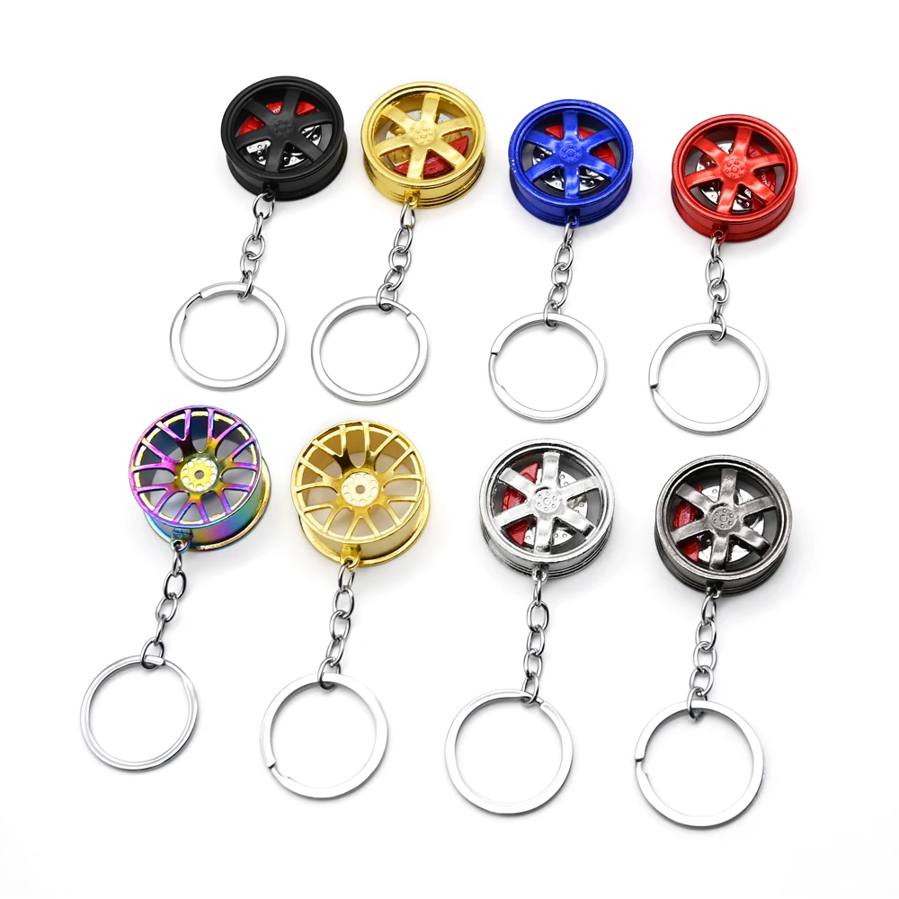Custom Creative Gift Car Modification Metal Keychain Cartoon Cute Bag Clothing Decoration Keychain Accessories Promotional Gift