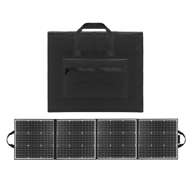 Factory Price Adjustable Kickstand Waterproof 18V 100W Portable Solar Panel for Hiking Camping Emergency