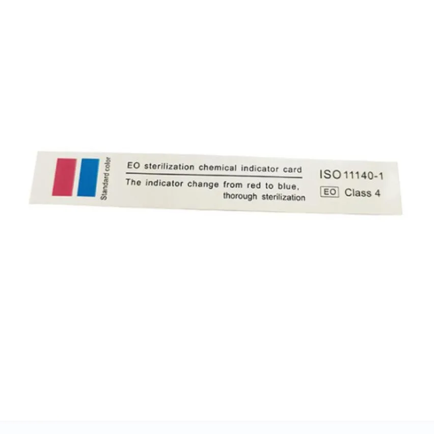 EO Gas Sterilization Indicator Card Chemical Card Indication Strip Class 4