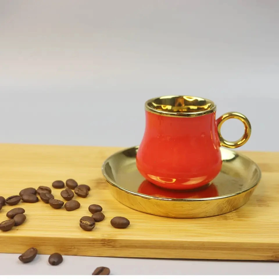 Производитель поставляет индивидуальный логотип воды эспрессо кофе чай бамбуковая основа керамическая чашка