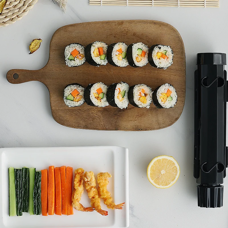 DIY Sushi Bazooka Set Maker Making tool Roller Mold with Colored box