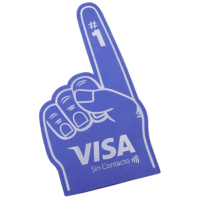 
Promotion Gift Custom Logo Cheering Gloves Fingers Sponge Eva Foam Hand For Fans 