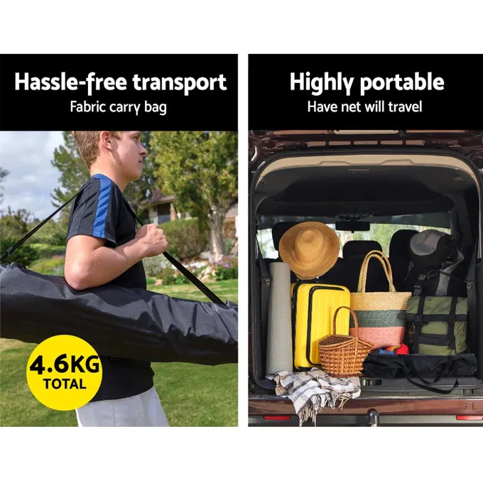 Portable Soccer Rebounder Net, 2 in 1 Soccer Goal Net for Passing and Volley, Soccer Trainer for Team or Solo Training