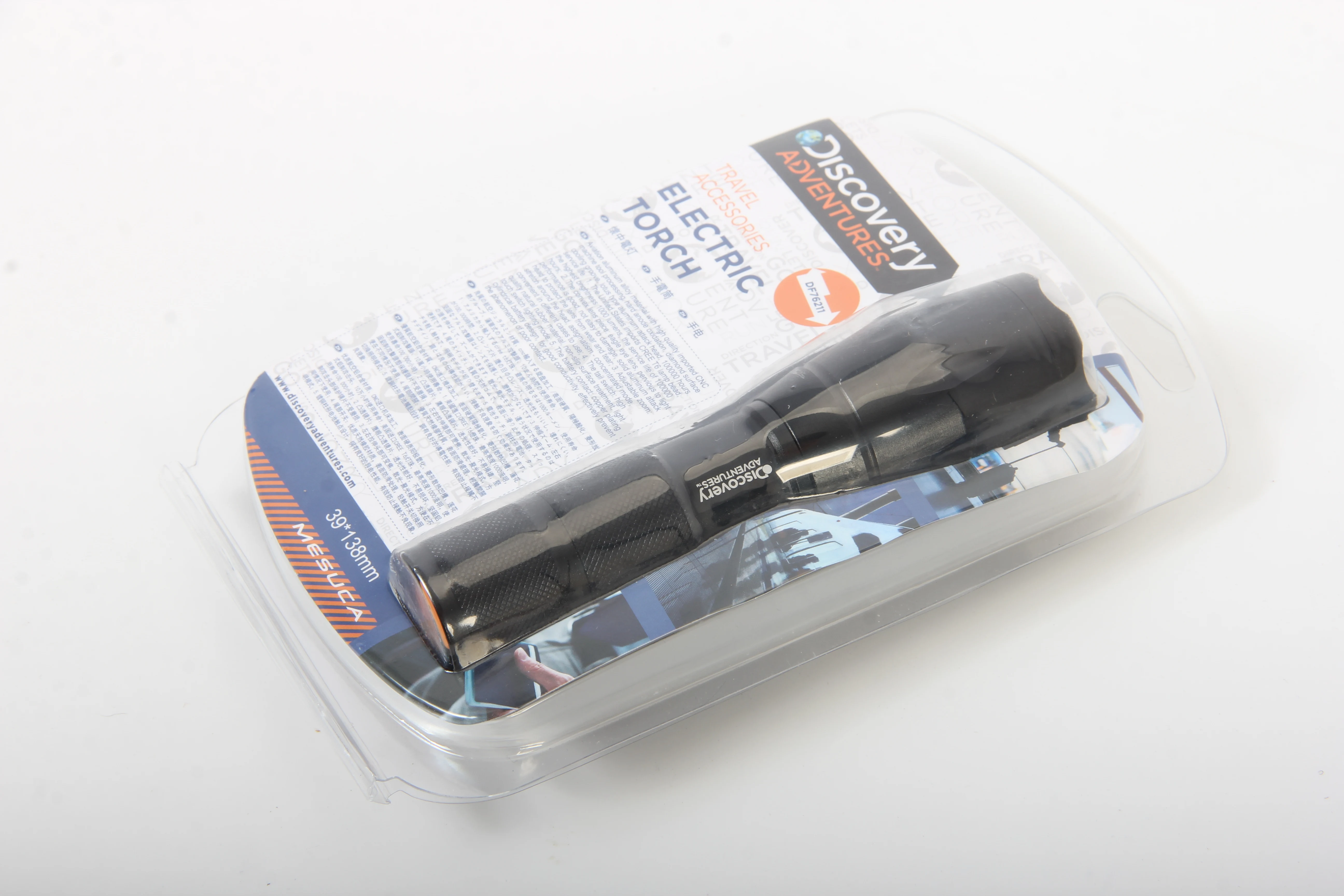 
New Arrival Aluminum And Rubber Black Led Flashlight From China 