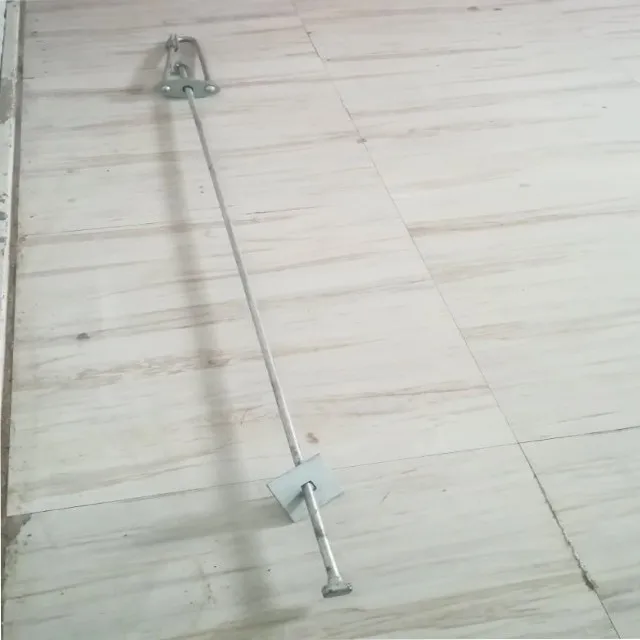 Galvanized iron bow stay anchor rod with thimble eye for OPGW ADSS overhead line