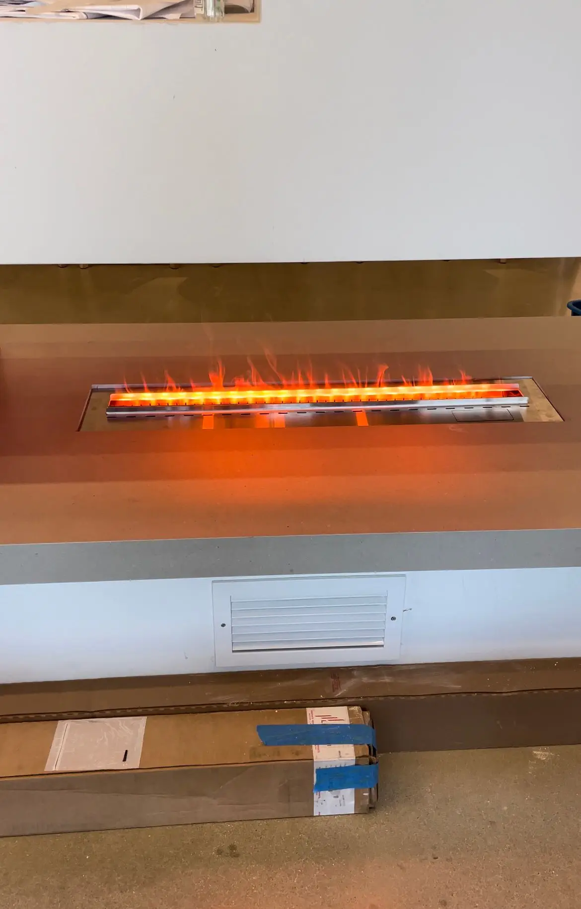 Water Vapor Steam Atomizing Mist Insert Intelligent Electric Fireplaces Neon Flame Decorative Led 3D Black Custom Eco-friendly