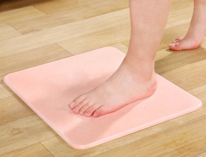 China manufacturer diatomaceous earth bath mat OEM color