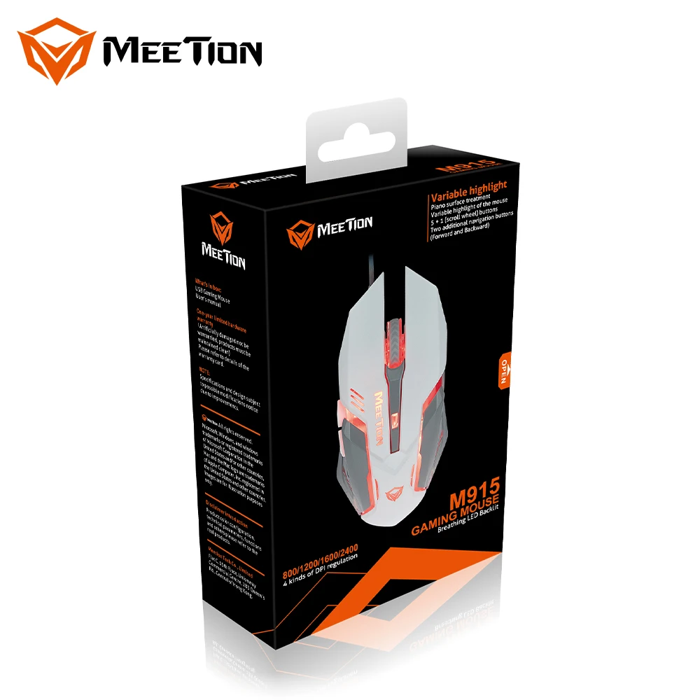 MeeTion M915 популярный 6D обычный размер брендовая компьютерная мышь Meetion