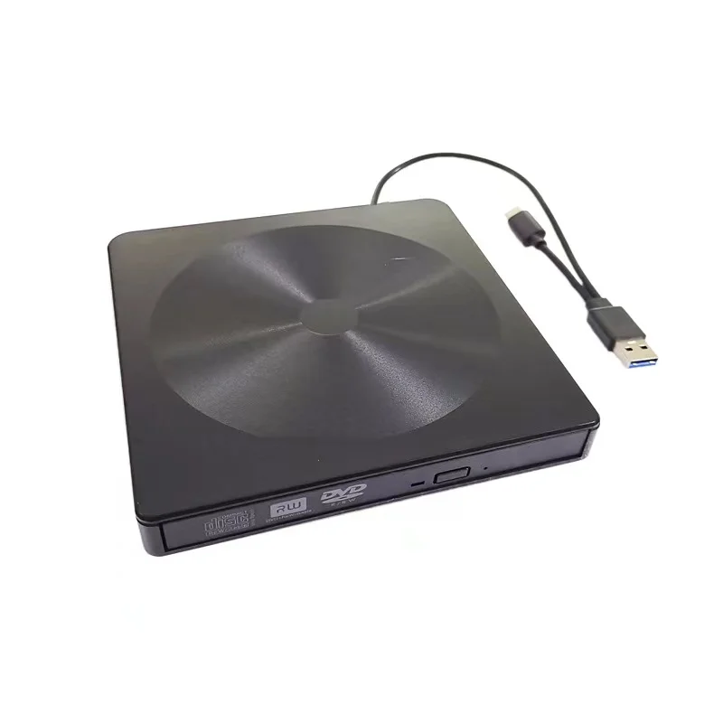 3.1Type-C External DVD Drive,USB 3.0 Portable CD/Dvd +/-Rw Drive Slim CD Rom Rewriter Burner For Laptop Desktop Pc Optical Drive