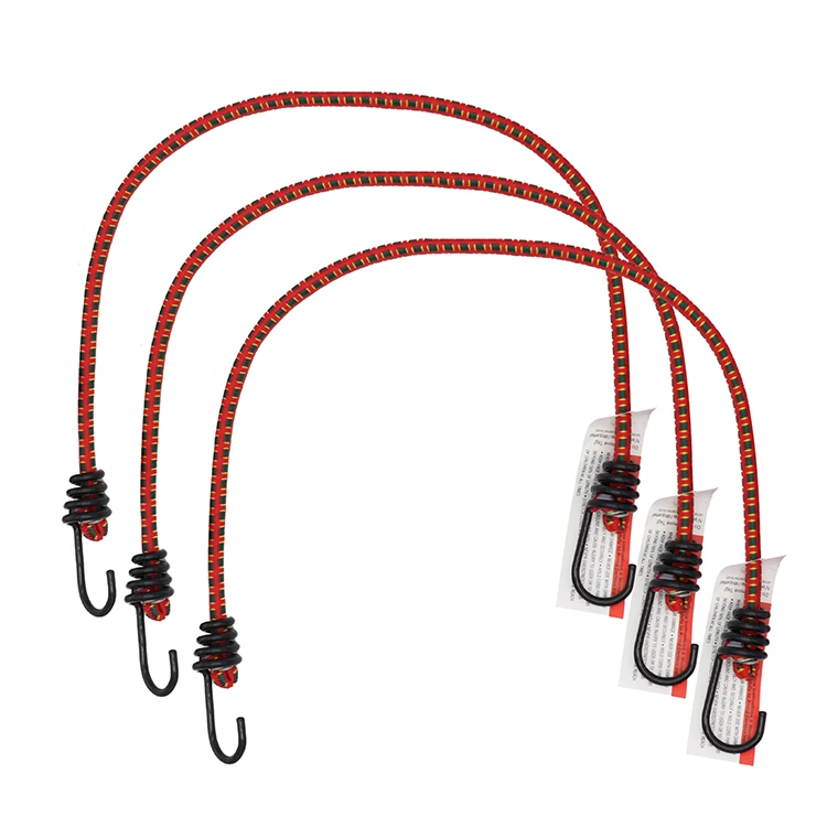 China fashion outdoor high-strength safety rubber and polyester woven bungee cord