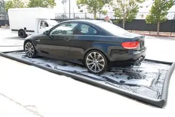 PVC Truck Inflatable Car Clean Pad PVC Portable Inflatable Car Wash Containment Mat With Water Reclamation System