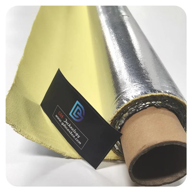 Высокая термостойкость Алюминированная арамидных жары отражательное ткань