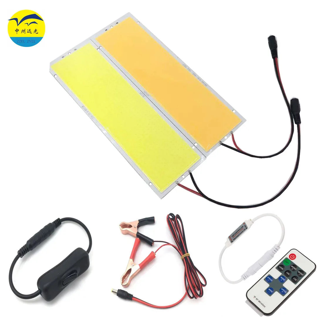 DIY DC12V 100w  200W  LED COB Warm/White Lamp Chip On Board  Light Source 256*78.6mm