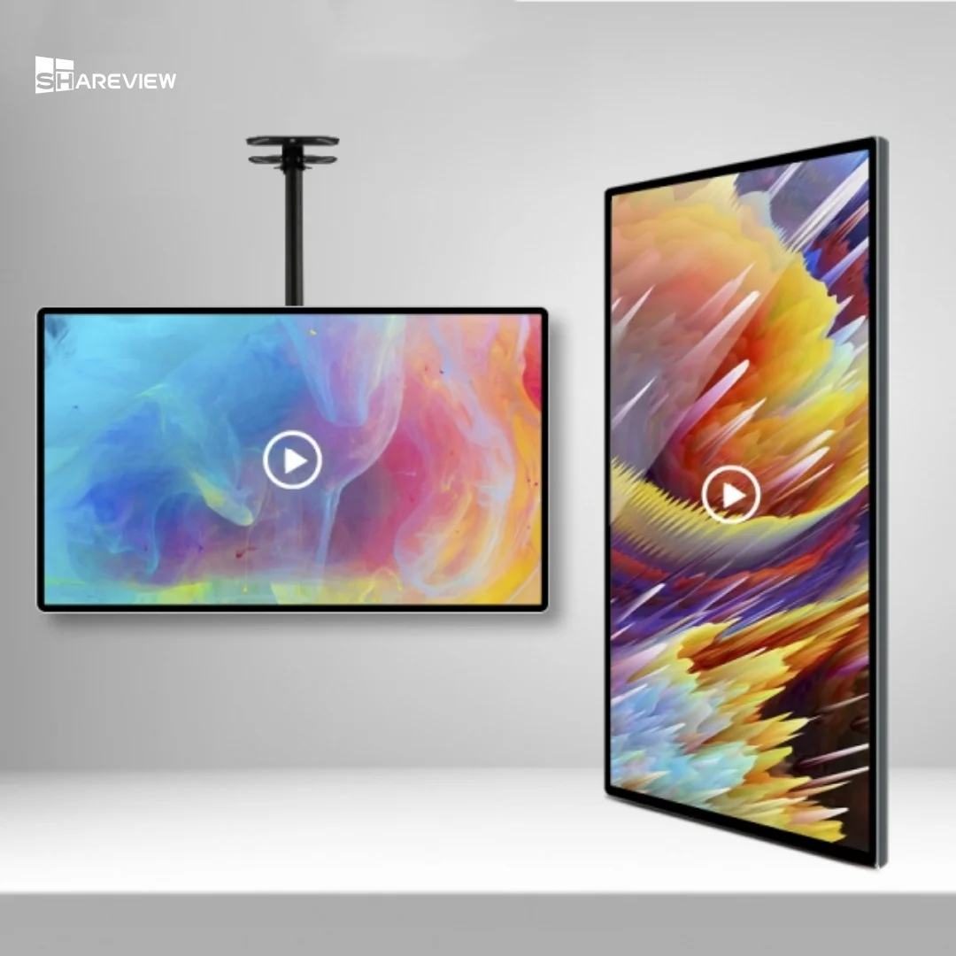 Shareview 43-Inch Wall Mounted TFT Commercial LCD Advertising Screen Digital Signage and Display for Video OEM Supplier